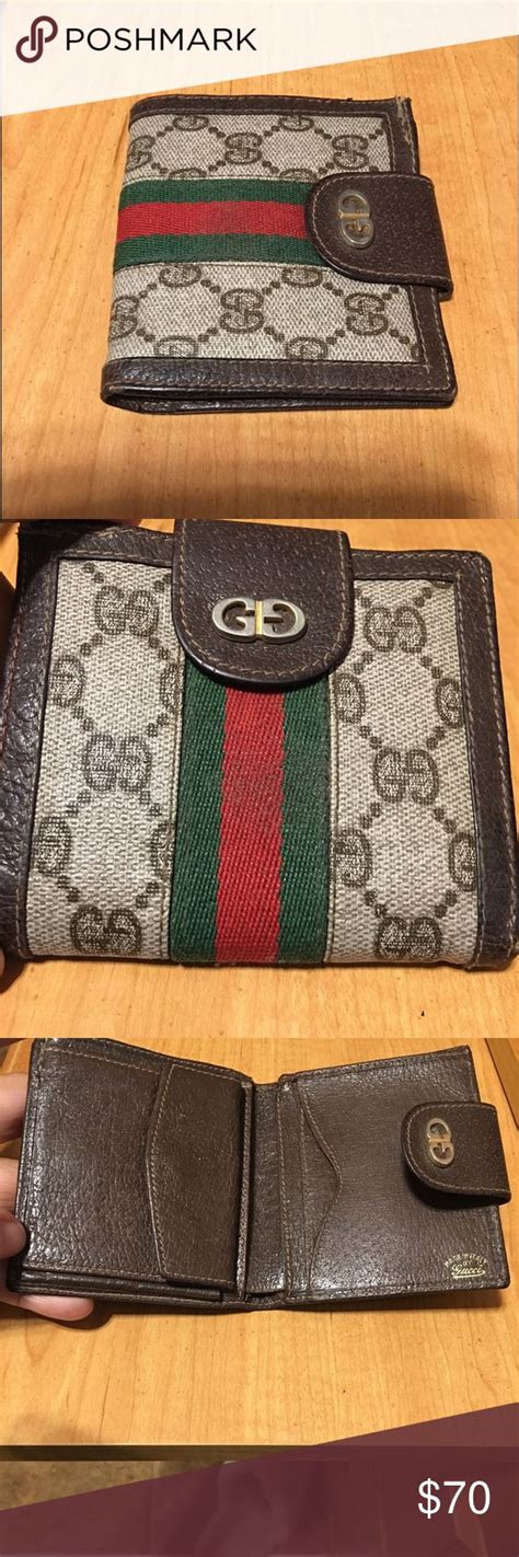 gucci black vintage wallet|second hand Gucci wallet.